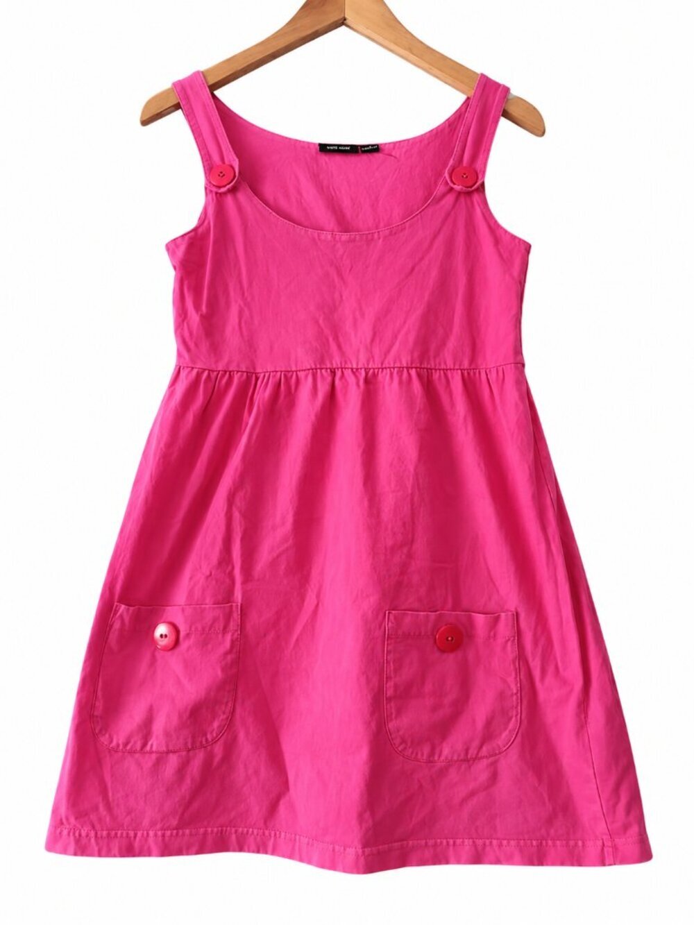 Wet Seal Pink Cotton Pinafore Mini Y2k Barbie Style Dress S